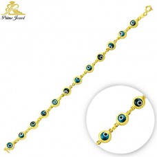 Gümüş Nazar Boncuklu  Bilezik/Bileklik     